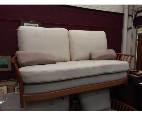 Good quality Ercol three piece suite with loose cushions