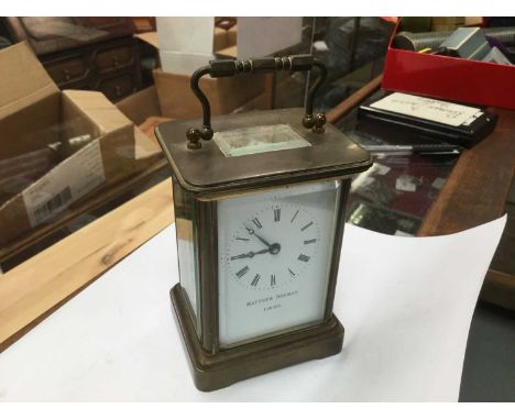 Matthew Norman carriage clock