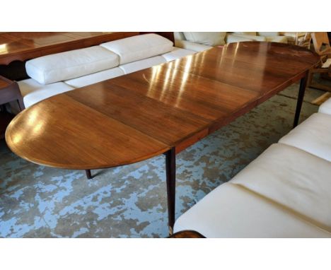 ATTRIBUTED TO ARNE VODDER DINING TABLE, vintage 1960's, extendable design, 290cm x 106cm x 73cm extendend. 