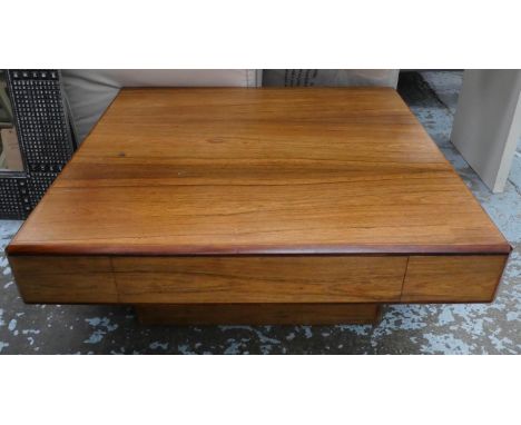 ATTRIBUTED TO HOWARD KEITH AMBASSADOR TABLE, 95cm x 95cm x 37cm vintage 1980's. 