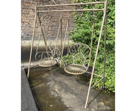 ARCHITECTURAL GARDEN SWING, 180cm W. 