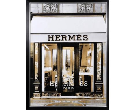 CONTEMPORARY SCHOOL FASHION PRINT, framed, 152cm x 117cm. 