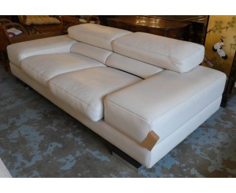 ROCHE BOBOIS SOFA, 215cm W, with articulating back rest. 