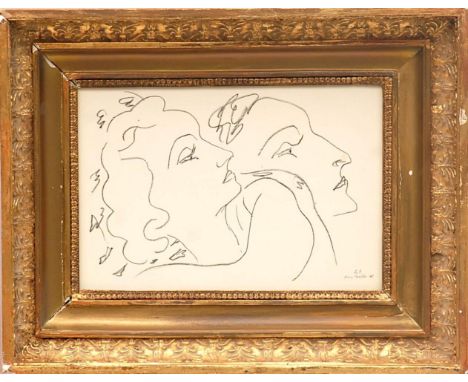 HENRI MATISSE 'Portrait of Two Women L1', 1943, collotype, edition 950, printed by Fabiani, 20cm x 30cm. 