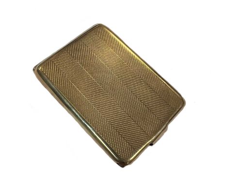 A 9ct gold book match case, mark of William Neale &amp; Son Ltd., Birmingham 1927, of rectangular form, decorated all over wi