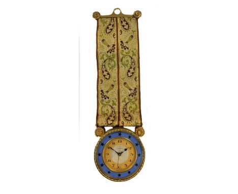 Zenith - An unusual wall hanging bedside timepiece with alarm, vintage unknown, probably early 20th century, the signed circu