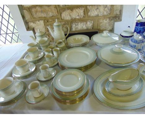 An extensive collection of Royal Doulton Berkshire pattern dinner, coffee and tea wares number TC1021 comprising a pair of ci