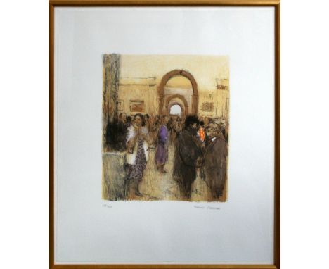 Bernard Dunstan Private view lithograph 83 of 200 signed 67 x 58 cm framed   On show at the Curwen Gallery  RRP £ 450
