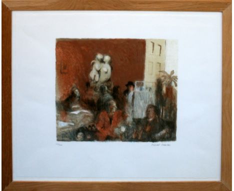Bernard Dunstan The Friends Room lithograph 23 of 200 signed 63 x 73 cm framed   On show at the Curwen Gallery  RRP £ 450