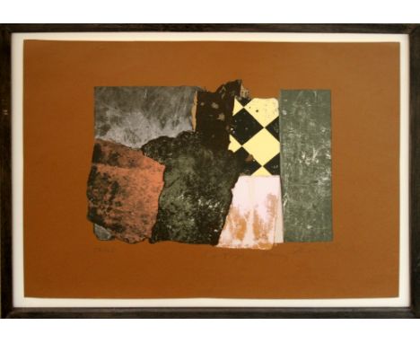 Harry Thubron Cortijo 1980 lithograph 56 of 125 signed 55 x 70 cm framed On show at the Curwen Gallery  RRP £ 250