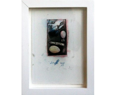 Chloe Cheese White Eggs lithograph 8 of 100 signed 19 x 14 cm framed   On show at the Curwen Gallery  RRP £ 90