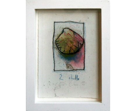 Chloe Cheese 2 shells lithograph 44 of 100 signed 15 x 10 cm framed   On show at the Curwen Gallery  RRP £ 90