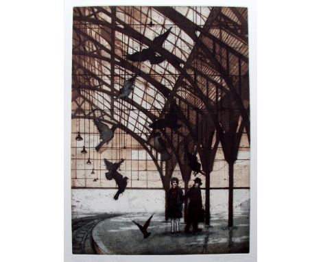 Peter Kosowicz Taking Flight lithograph 39 of 50 signed 76 x 56 cm unframed On show at the Curwen Gallery  RRP £ 250