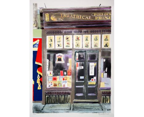Glynn Boyd Harte Pollocks Toy Museum lithograph 129 of 150 signed 62 x 45 cm unframed On show at the Curwen Gallery  RRP £ 30