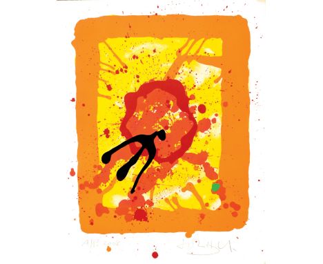 John Hoyland Anniversary Print 2008 lithograph 13 of 50 signed 67 x 53 cm unframed On show at the Curwen Gallery  RRP £ 900