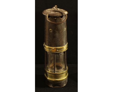 A 19th century miner's safety lamp 