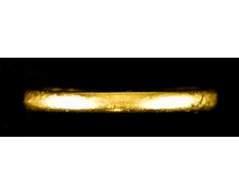 A 22ct Gold Wedding Band, size K, gross weight 2.9g
