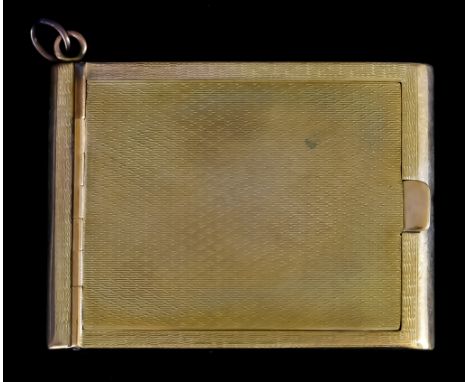 A 9ct Gold Ladies Compact, 60mm x 45mm, gross weight 41.8g