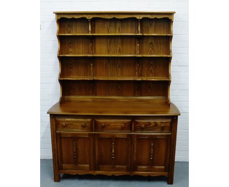 Ercol elm dresser, 192 x 148cm