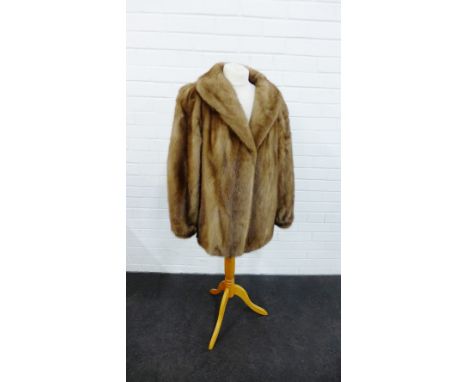 Lady's vintage light brown fur jacket