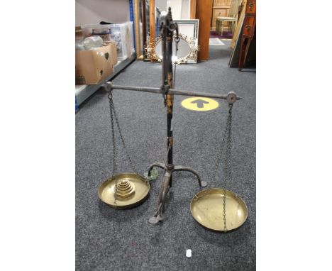A nineteenth century set of Avery scales 