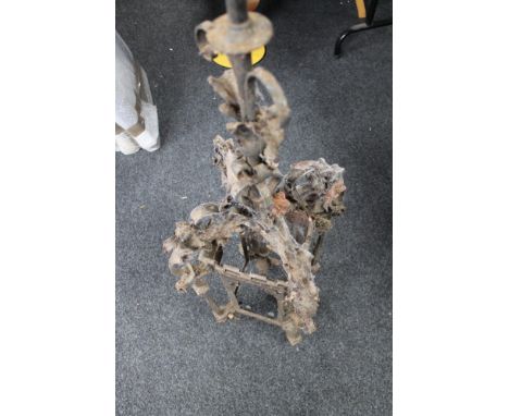 A late nineteenth century metal ceiling light fitting 