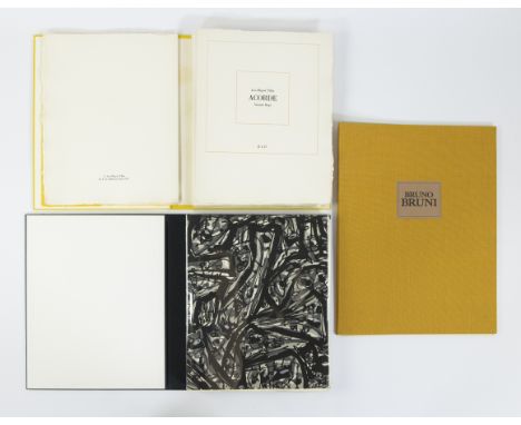 Collection of 3 books, José Miguel Ullan , art book with embossed prints on handmade paper and ‘Acorde’ on Papier Vélin 111/1