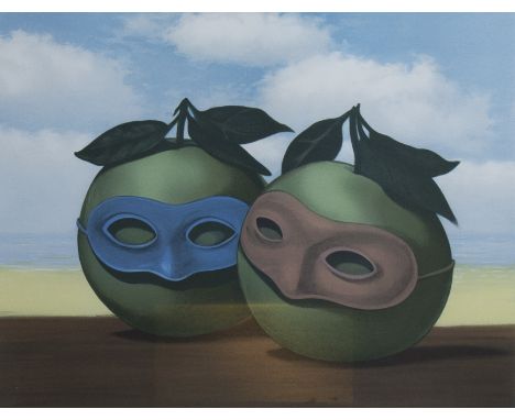 René Magritte (1898-1967), colour lithograph after Magritte's work La valse hésitation (1950), numbered 121/275 and bearing t