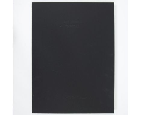 Guy LECLERCQ (1940), Tabulae 2013, suite of 4 Negrita prints on Hahnemühle, in silver-stamped linen folder, with title page a