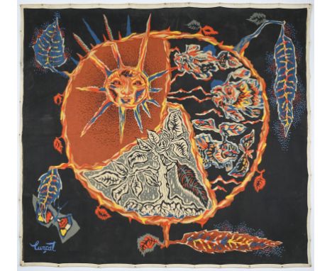 Jean LURÇAT (1892-1966), tapestry ‘La pluie et le beau temps’, édition Corot, signed in printJean LURÇAT (1892-1966), wandtap