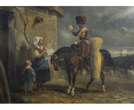 Aimé (Amand) VELGHE (1836-1870), oil on panel CavalierAimé (Amand) VELGHE (1836-1870), olie op paneel Cavalier26.5 x 35 cm