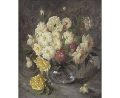 André TAHON (1907-1985), oil on canvas Flower vase, signedAndré TAHON (1907-1985), olie op doek Bloemenvaas, getekend70 x 60 