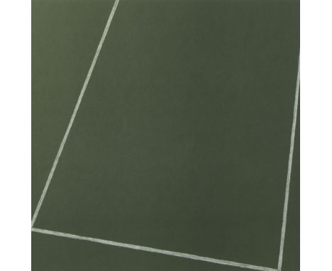 Raoul DE KEYSER (1930-2012), colour lithograph Football pitch Deinze, numbered HC and signedRaoul DE KEYSER (1930-2012), kleu