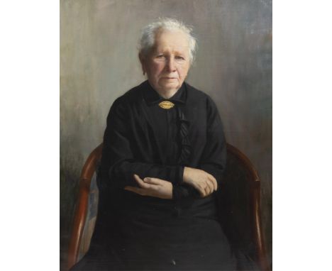 Achille LAEVENS (XX), oil on canvas Portrait of Rosalie Simoens (wife of Laevens), signed and dated 1931sAchille LAEVENS (XX)