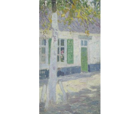 Gustave DE SMET (1877-1943), oil on panel Zonnig huis, 1906Gustave DE SMET (1877-1943), olie op paneel Zonnig huis, 190643.5 