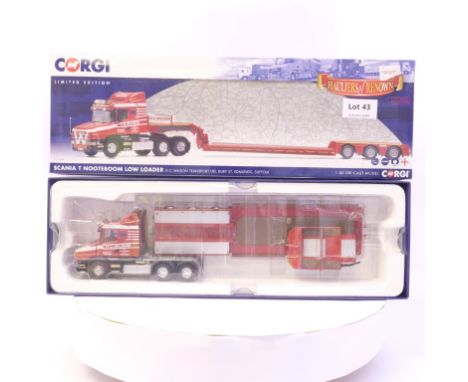 Manufacturer  - Corgi | Description - Scania T Nooteboom Low Loader - H.C. Wilson Transport LTD | Stock Code - CC12838 | Note