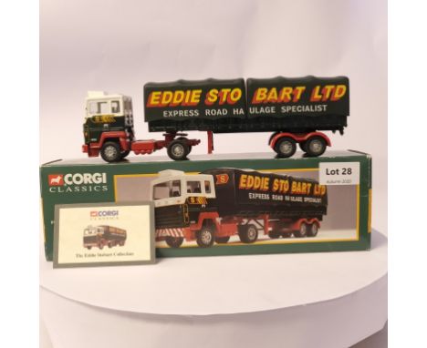 Manufacturer  - Corgi | Description - Ford Transcontinental Tilt Trailer - Eddie Stobart | Stock Code - 23101 | Notes - None|