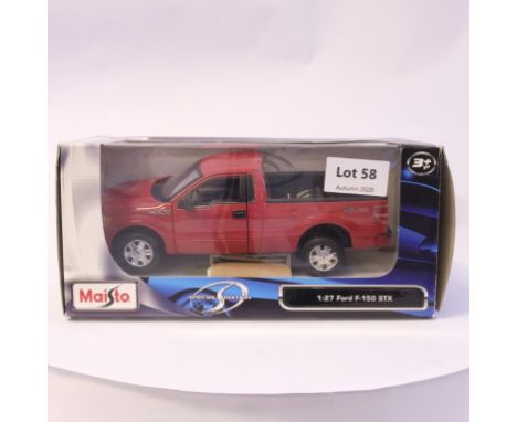 Manufacturer  - Maisto | Description - 2010 FORD F150 PICKUP TRUCK | Stock Code -  | Notes - | Scale - 1:24 | Certificate - N