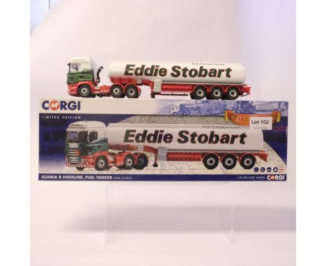 Manufacturer  - Corgi | Description - Eddie Stobart Scania R Fuel Tanker | Stock Code - CC13775 | Notes - | Scale - 1:50 | Ce