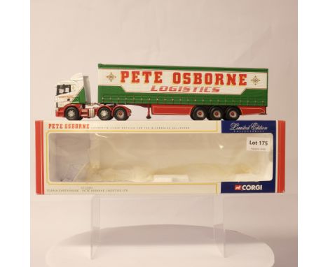 Manufacturer  - Corgi | Description - Scania Curtainside - Pete Osborne Logistics LTD | Stock Code - CC12207 | Notes - | Scal