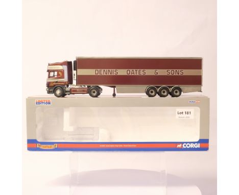 Manufacturer  - Corgi | Description - Scania Topline Fridge Trailer - Dennis Oates &amp; Sons | Stock Code - CC12929 | Notes 