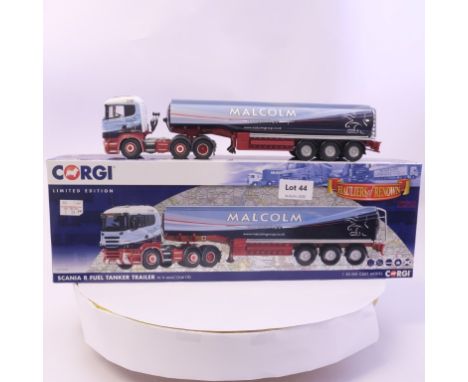 Manufacturer  - Corgi | Description - Scania R Fuel Tanker Trailer - W H Malcolm LTD | Stock Code - CC13762 | Notes - | Scale