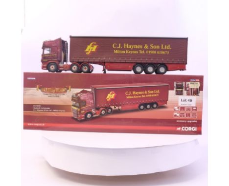 Manufacturer  - Corgi | Description - Scania R Curtainside - C.J. Haynes &amp; Son LTD | Stock Code - CC13739 | Notes - | Sca