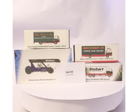 Manufacturer  - Atlas | Description - 4 Assorted Eddie Stobart Models | Stock Code - N/A | Notes - None| Scale - 1:76 | Certi