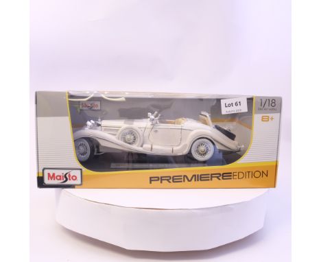 Manufacturer  - Maisto | Description - Mercedes - Benz 500 K Type Special Roadster (1936) | Stock Code - 36055 | Notes - | Sc