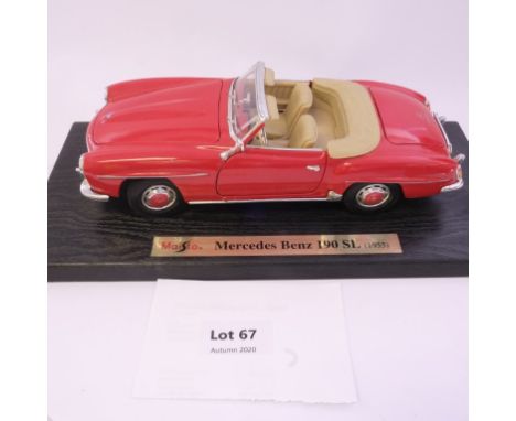 Manufacturer  - Maisto | Description - Mercedes-Benz 190 SL (1955) | Stock Code - ? | Notes - | Scale - ? | Certificate - No