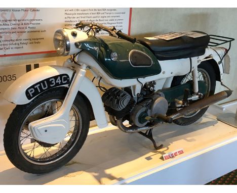 1965 Ariel Arrow 200  - Green log book and some old MOT's and matching numbers    - Currently on display in The National Moto