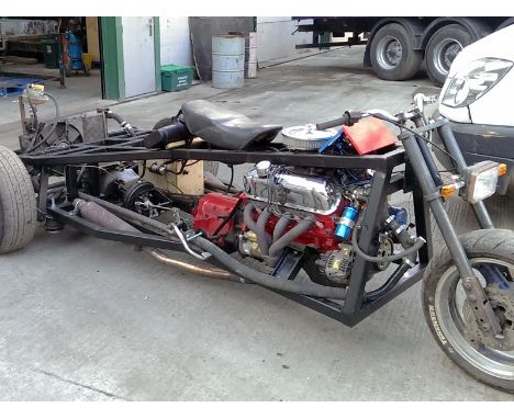 1964 Ford Mustang-Engined Trike  - Unfinished trike project powered by a Ford Mustang V8 engine    - Engine overhauled circa 