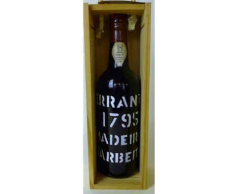 1 bottle Fine and Rare Vintage Madeira being Barbeito Terrantez 1795 