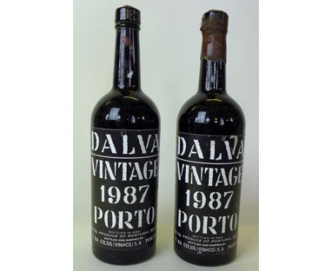 2 bottles C. da Silva Dalva Vintage Port 1987